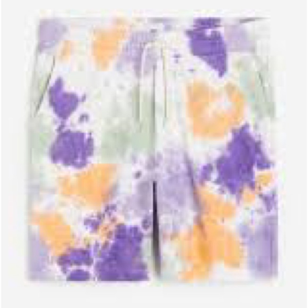 H&M Multicolor Tie-Dye RELAXED FIT PRINTED SWEATSHORTS Size S
